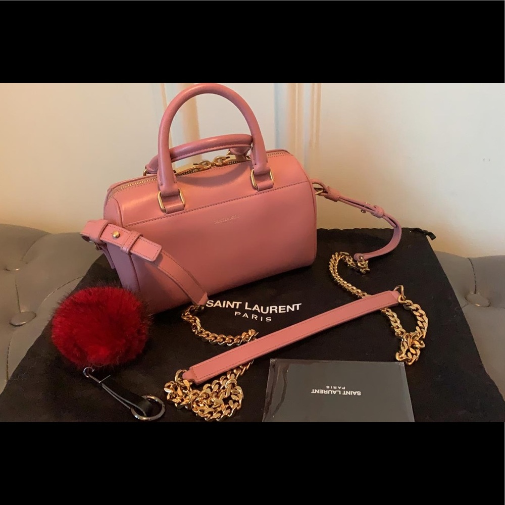 SOLD- YSL- mini toy duffel bag.